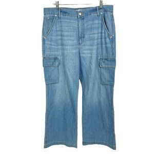 🏷️ NEW | LOFT 13” High Rise Long Cargo Jeans
